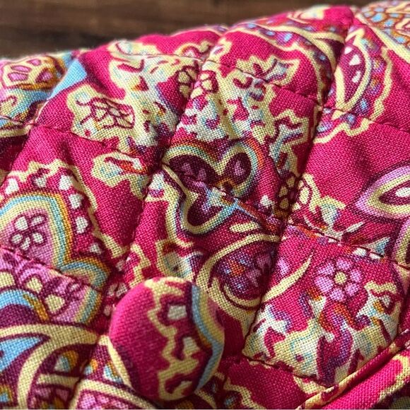 Raymond Waites Jewelry Roll Case Travel Organizer in Pinkish/Red Paisley Print - Picture 3 of 10